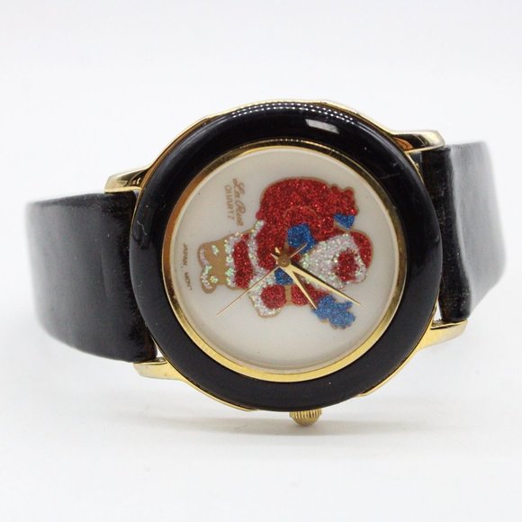 Vintage La Rue Christmas Watch Black Tone Stainless Steel Exclusive Collection - Picture 5 of 8